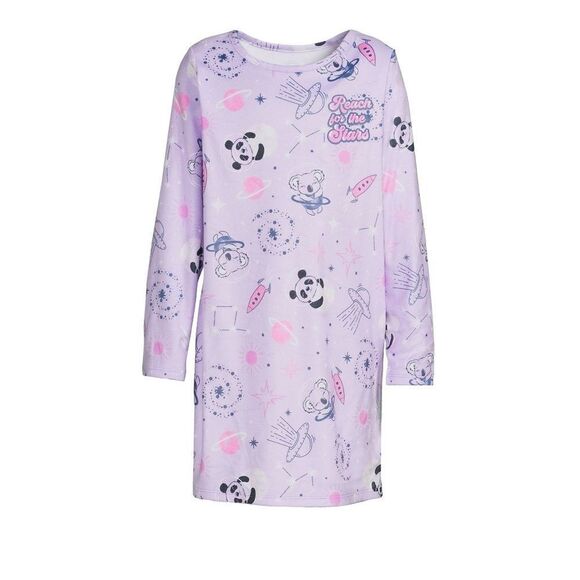 Girls Long Sleeve Fleece Sleep Gown size 4 NWT - Picture 4 of 4